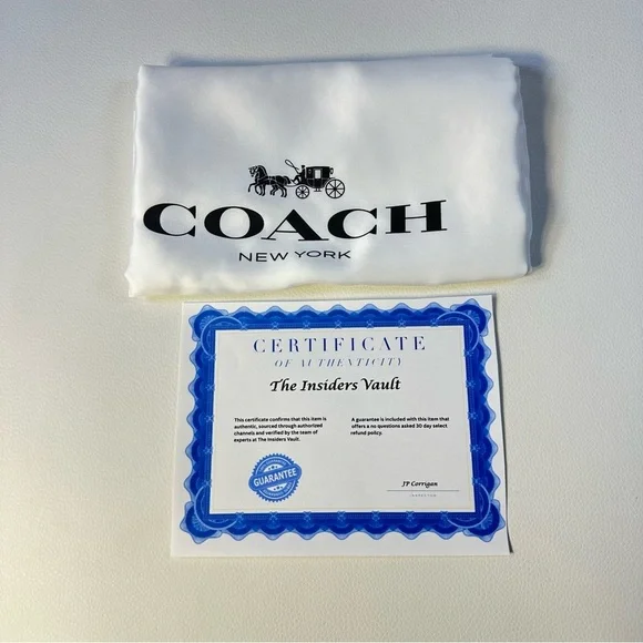 NEW Coach Charter Leather Backpack in Dark Denim Blue - Picture 12 of 13